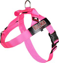 BULLHUG Adjustable Dog Harness– No Pull, No Choke – for English Bulldogs, French Bulldogs, Pugs & Broad-Chested Breeds – Easy, Safe Walks (NEON Pink, Large)