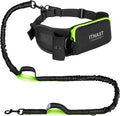 Hands Free Dog Leash for Medium Large Dogs, Waist Support Padded Bungee Dog Running Leash with Reflective Stitching for Walks, Jogging, Running, Hiking, and Dog Training