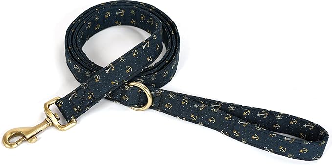 Organic Cotton Dog Leash for Small,Medium and Large Breed,Brass Hardware Pet Leash for Walking,Running and Training 6FT