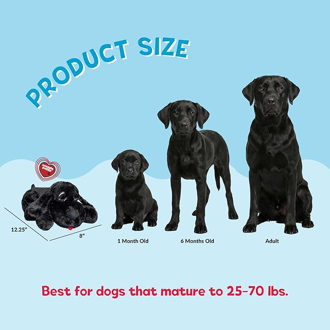 Original Snuggle Puppy Heartbeat Puppy Toy - Heartbeat Puppy for Dogs - Pet Anxiety Relief and Calming Aid - Comfort Dog Toy - Behavioral Training and Sleep Aid Cuddle buddy - Crate Training Essential