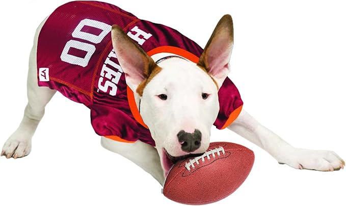 Pets First NCAA College Virginia Tech Hokies Mesh Jersey for DOGS & CATS, XX-Large. Licensed Dog Jersey with your Favorite Football/Basketball College Team