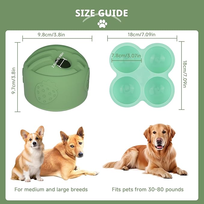 Interactive Dog Puzzle Toy, Treat Dispensing Dog Enrichment Toys, Large Chew Toy - Puppy Boredom Relief, Dogs Treat Balls, Sturdy Frozen Treat Toy for Medium and Large Dogs