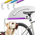 Hands-Free Bicycle Dog Leash for Medium & Large Dogs - 180° Rotating/Fixed Attachment, Shock-Absorbing Spring & Quick-Release Connector, Durable Cycling Leash for Safe, Smooth Rides with Pets (DBL-P)