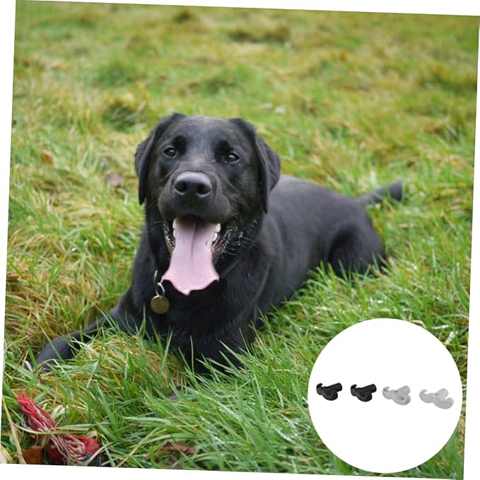 POPETPOP Halloween Dog Mustache Toy 4 Pack Pet Sound Chew Toys Material Safety Pet Supplies Random Color