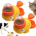 Dog Feeder Puzzle Toy Duck, Interactive Dog Treat Dispenser Toy, 2-in-1 Dogs Puzzle Feeder for Dogs & Cats, Slow Feeders for Training, Indoor/Outdoor Interactive Play (2Pcs A)