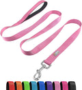 Basic Dog Leashes 6 FT Padded Handle Nylon Dogs Leashes for Small Dogs Pink