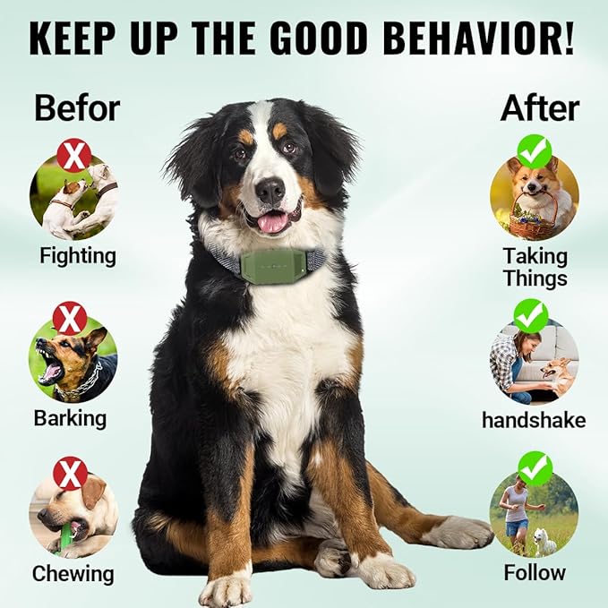Shock Collar with Remote Control for Dogs, IP67 Waterproof Collar with Beep, Vibration, Safe Shock, Keypad Lock, Shock Collar for Dogs E-Collars for Large Medium Small Dog (10-120Lbs)
