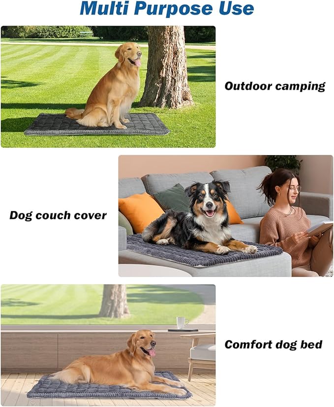 JOYTUTUS Dog Mat Bed for Back Seat Extender, Non-Slip Dog Bed Mat Custom Fit for Backseat Extenders, Pet Couch Cover,Washable Travel Pet Bed Mat for Cars, SUVs, Sedans
