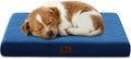 Orthopedic Dog Beds for Small Dogs, Washable Pet Bed Mat with Removable Cover, Waterproof Egg Crate Foam Puppy Bed Anti Slip, 23" x 18"