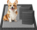 Charcoal Puppy Pads Rugular 22x22 Inches Small Dog Pee Pads Odor-Control & Leak-Proof Disposable Pet Training Black Full Edge-Wrapping Thicken Potty Pad for Dogs, Cats, Rabbits (100 Pieces)