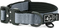 MADE TO ROAM Comfort Collar - Adjustable Nylon Dog Collar with Soft Comfortable Padding, Light Aviation Aluminum Metal Buckle for Small, Medium and Large Dogs (Virginia Mountains, Size 4)