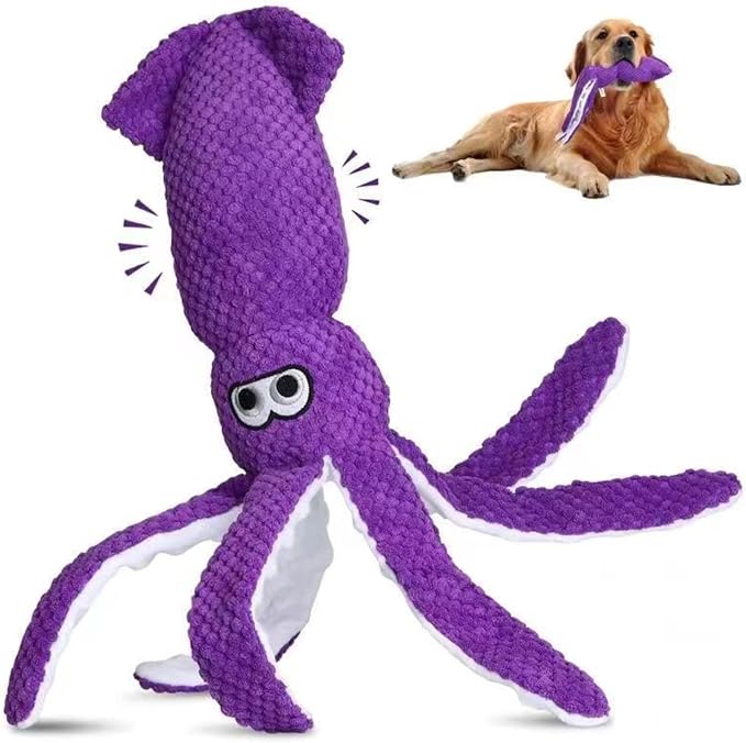 SUNKYPUP Squeaky Dog Toys - Small to Large, Stuffed with Crinkle Paper, Durable & Great for Puppies