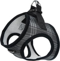 Bark Appeal Black Plaid Step-in Dog Harness for Small to Medium Sized Pets – Updated Sizing, Re-Measuring is Essential – Soft Vest Harness – Anti-Choke with Adjustable Strap & Heavy Duty Clip – M