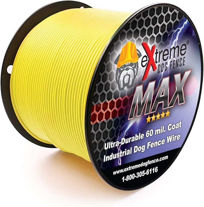 Extreme Dog Fence Max Grade Electric Dog Fence - 2 Dog Kit - 1000 Feet of Heavy Duty -Plus Maximum Duty Wire for Ultimate Performance and Reliability