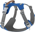 No Pull Dog Harness – Adjustable Reflective Nylon Vest for Small Medium Large Dogs, Escape Proof Training Harness with Leather Control Handle, Lightweight Aluminum Hardware (Royal Blue, S)