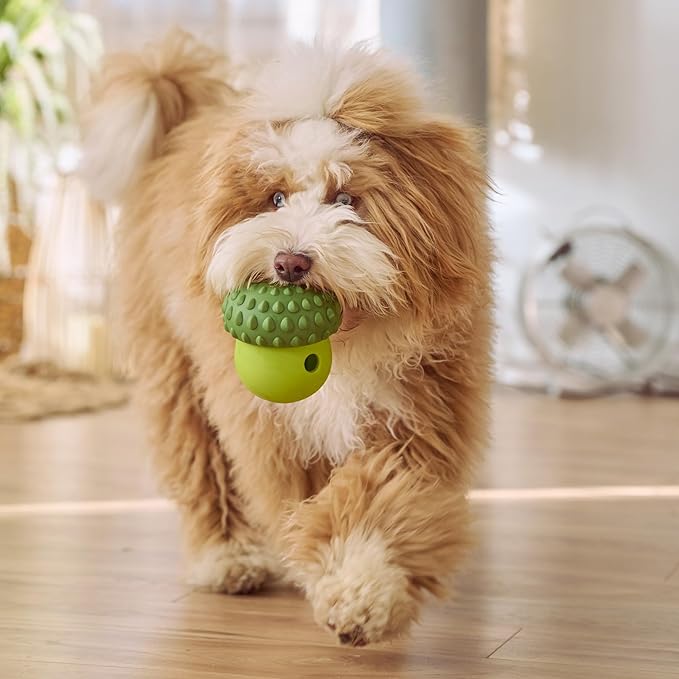 SPOT Treat Tumbler Broccoli – Freezable & Fillable Treat Dispensing Dog Toy for Small & Medium Dogs, Silicone, Easy to Clean, Interactive, Holds Small Kibble & Soft Snacks, 4.38 in