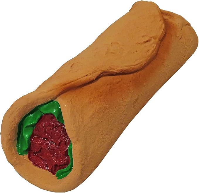 Scoochie Premium Dog Toy | Latex Late Night Burrito | 7.5 Inch