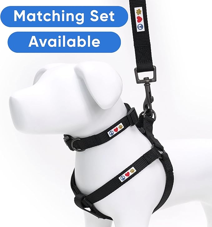 Pawtitas Solid Step-in Dog Harness – Adjustable No-Pull Vest for Puppies to Seniors, Safe & Comfortable XS Black