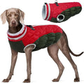 FUAMEY Dog Coat for Large Dogs,Waterproof Dog Winter Jacket with Harness Built in Puppy Cold Weather Coats Reflective Pet Vest with Zipper Warm Fleece Dogs Snowsuit Windproof XXL