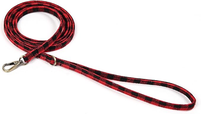 Organic Cotton Dog Leash for Small,Medium and Large Breed,Brass Hardware Pet Leash for Walking,Running and Training 6FT