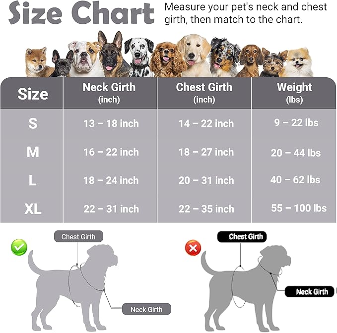 Funfox Dog Harness No Pull, Adjustable Pet Vest Harness, Super Soft Material with Vertical Handle Easy Control, Reflective Night Walking, 2 Leash Clips for Medium Sized Dogs, Misty Gray, M