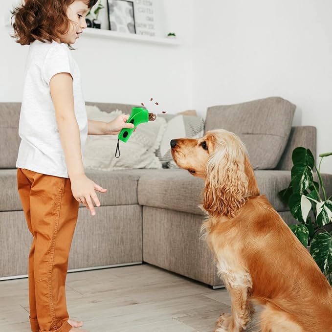 Toys Puppy Treat for Dispenser Dispensing Auto Food Dog Catapult Interactive Launcher Pets Feeder Snack Toy Green Cat Lightweight Snacks Dogs Training Pet Ball Thrower