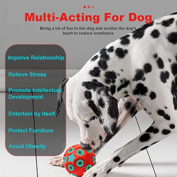 Dog Toy Durable Rubber Star for Gentle Chewers Promotes Toy Double Layer Structure Food Dispenser for Dogs Playing Chasing Chewing