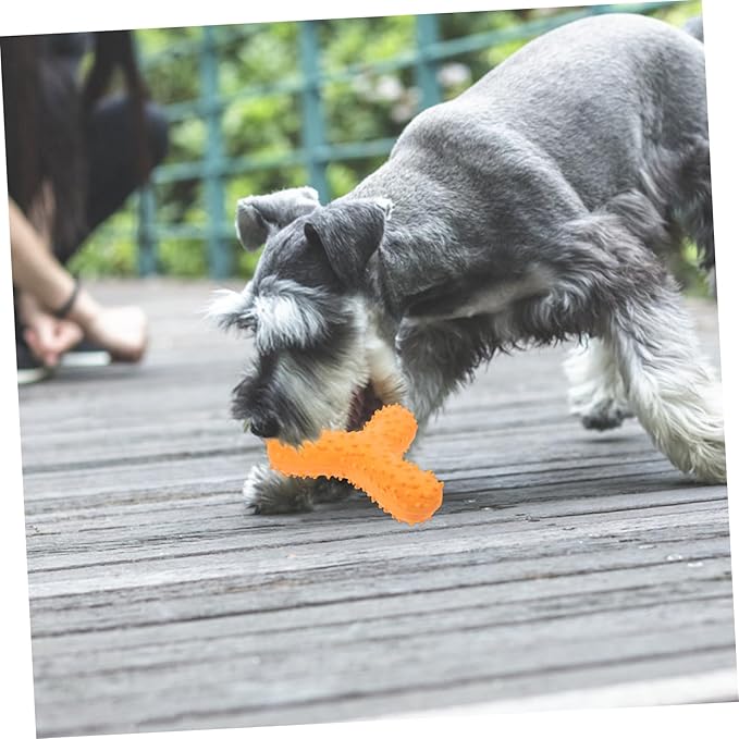 Interactive Dog Chew Toy with Unique Shape Squeaky TPR Design for Engaging Play Safe for Dogs Promotes Teeth Grinding and Cleaning for Outdoor Fun