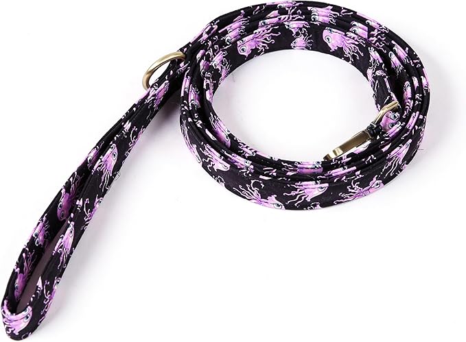 Organic Cotton Dog Leash for Small,Medium and Large Breed,Brass Hardware Pet Leash for Walking,Running and Training 6FT