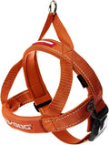 EzyDog Quick Fit Dog Harness – No Pull Harness for Training, Everyday Walking, and Easy Control - Adjustable Fit, Reflective, and Padded (Small, Orange)