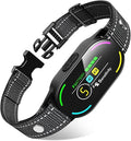 Dog Bark Collar, Rechargeable Smart Collar, with 4 Adjustable Modes Beep Vibration and 5 Adjustable Sensitivities, Bark Collar for Large Medium Small Dogs (Black)