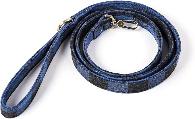 Organic Cotton Dog Leash for Small,Medium and Large Breed,Brass Hardware Pet Leash for Walking,Running and Training 6FT