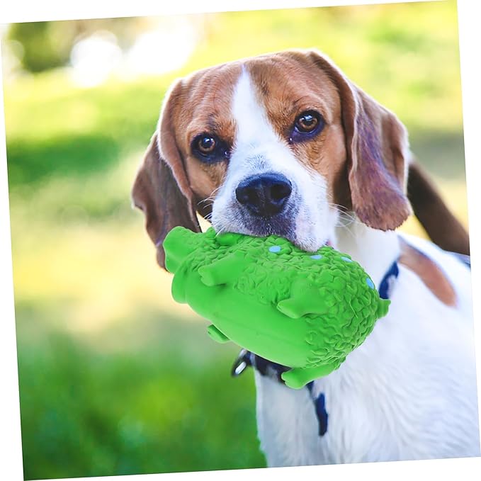 POPETPOP Squeaky Pig Dog Chew Toy Sturdy Latex Teething Toy for Puppies and Small Dogs for Interactive Play and Molar Health