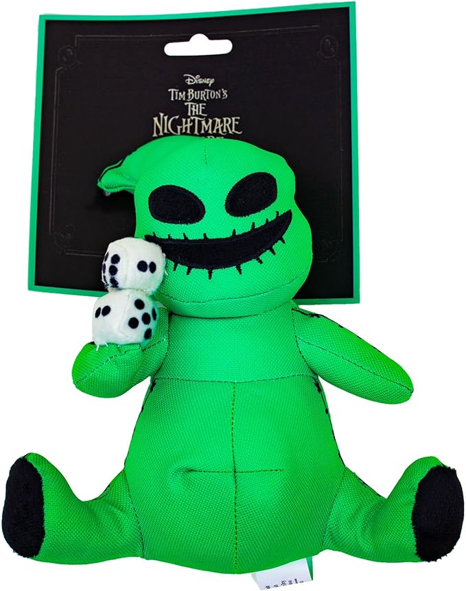 Buckle-Down Disney Dog Toy, The Nightmare Before Christmas Oogie Boogie Dice Sitting Pose Pet Toy, Plush