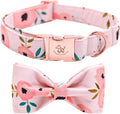 Elegant little tail Dog Collar with Bow, Comfotable Dog Bowtie, Bowtie Dog Collar Adjustable Dog Collars for Small Medium Large Dogs and Cats