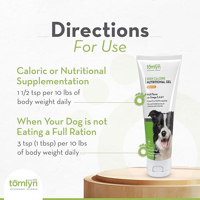 Tomlyn Nutri-Cal Malt-Flavored High-Calorie Nutritional Gel for Dogs, 4.25oz