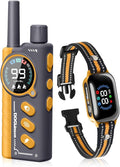 Smart 2-in-1 Bark and Shock Collar for Dogs - AI Anti-Misoperation, 3300FT Remote Training Collar, IPX7 Waterproof, 4 Modes (Tone, Vibration, Safe Shock, Auto Anti-Bark) for Dogs