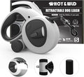 HCY&WLD Upgrade 4-in-1 Retractable Dog Leash with LED Light & Dispenser & Poop Bags, 16 ft Heavy Duty Dog Leash with Anti-Slip Handle for Dogs up to 44 lbs, 360° Tangle-Free, One Button Brake & Lock