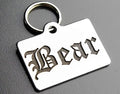 Stainless Steel Custom DEEP Engraved Pet ID Tags Personalized Front/Back Dog Tags for Dogs and Cats - Rectangle 7/8" x1-1/4 (2-Side Engraving)