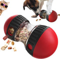 GOLDROC Interactive Dog & Cat Puzzle Feeder Toy, Adjustable Slow Feeding Treat Dispenser for Mental Stimulation, Enrichment Toy for Small to Medium Pets (Black-Red)