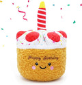 DODODOLA Squeaky Dog Toys Birthday Puppy Toys Cute Stuffed Plush Dog Toy to Keep Them Busy Gift for Small Medium Large Dogs