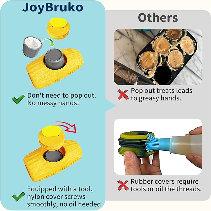 Enrichment Dog Treat Toys - Frozen Dog Treat Dispensing Chew Toy for Aggressive Chewers to Keep Them Busy, Ice Cream Holder Freeze Corn with Mold Cups, Fillable Cognitive Licking Toy