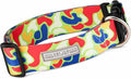 Lucky Love Dog Wide Dog Collar - Adjustable, Durable, Soft Webbing, & Comfortable 1.5 inch Wide Collar for Dogs Male and Female with Strong Buckle - Oscar, X-Large