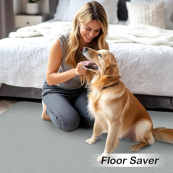 hyha Waterproof Dog Bed Blanket, Soft Pet Blankets, Waterproof Couch Cover for Dogs, Reversible Sofa Covers Washable for Furniture (40x80 Inch, Grey/Grey)