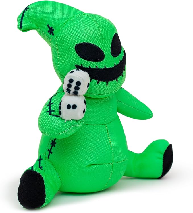 Buckle-Down Disney Dog Toy, The Nightmare Before Christmas Oogie Boogie Dice Sitting Pose Pet Toy, Plush