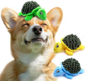 Turtle Small Dog Squeaky Toys with Ball - Loud 2-in-1 Plush Interactive Toy, BPA-Free Rubber Core, Non-Toxic Chew Toy for Teeth Cleaning, Ideal for Small and Medium Breeds