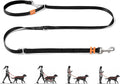 HOWGO Hands Free Dog Leash with Padded Handle,Multifunctional Crossbody Waist Leash for Walking Running Jogging Training,7.5 FT Nylon Adjustable Length for All Breeds(Black, Standard)