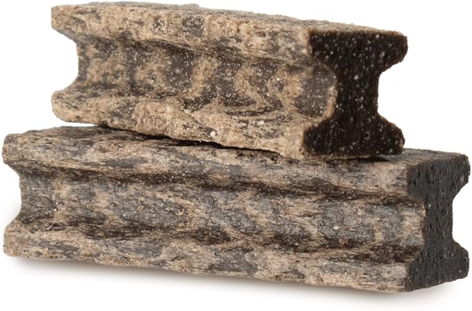 Ultra Chewy Steel Bones Regular Size Beef Flavor - Super Long Lasting Dog Chews - Rawhide Free & Highly Digestible - Unique Shape Helps Clean Teeth - Ideal Dog Bones for Aggressive Chewers