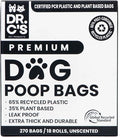 Certified 65% PCR (Post Consumer Recycled) Plastic and 35% Plant Based, ONE OF A KIND, Dog Poop Bags - 120 Bags / 8 Rolls, NO NEW PLASTICS USED, Unscented, Earth Friendly, USA Owned