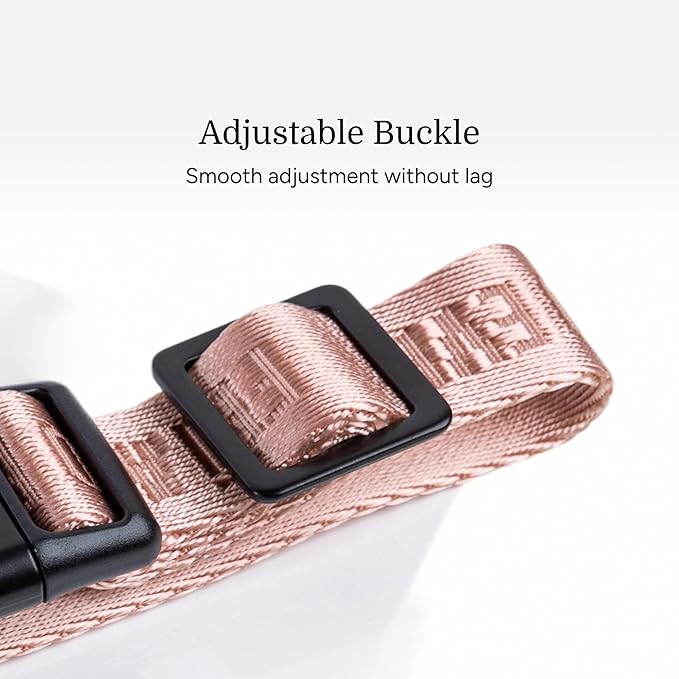 2026 New Edition, Fei & Eve MagEase Dog Collar - Patented Magnetic Buckles | Fur-Safe | Premium 210D Nylon | 450LB Escape-Proof | Adjustable Fit | Small (Blush)